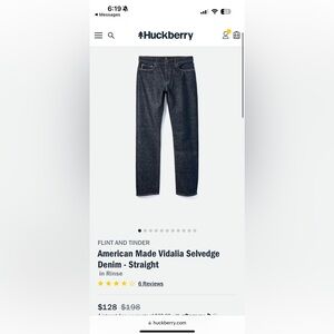 American Made Vidalia Selvedge Denim - Straight - Discontinued